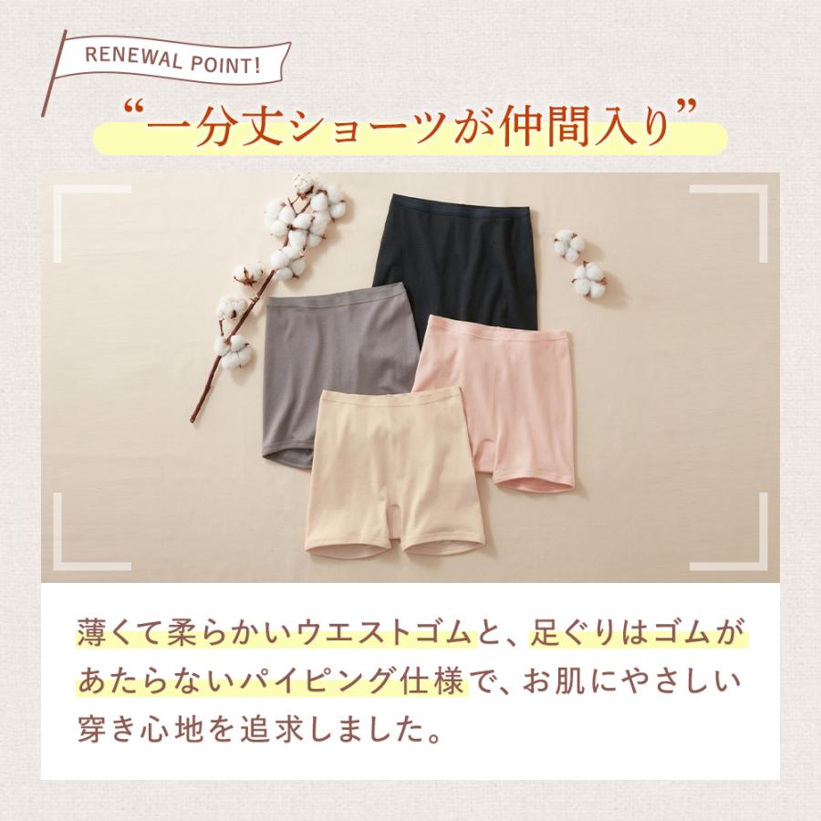 GUNZE（グンゼ） theGUNZE 直営店限定 綿100% ショーツ 一分丈