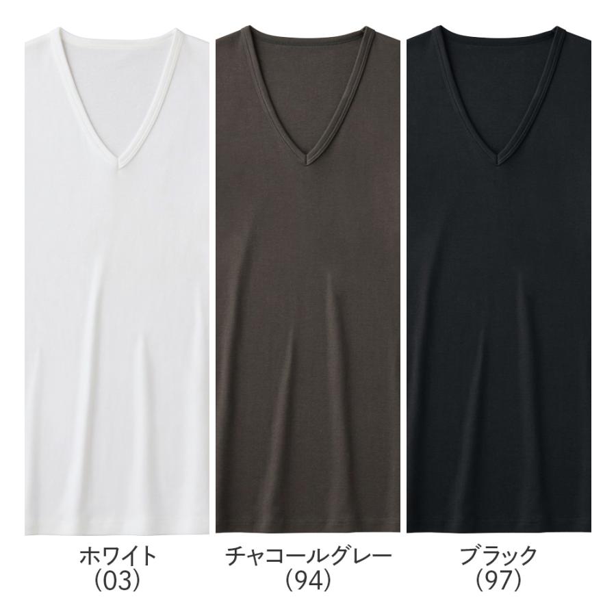 GUNZE（グンゼ） 長袖 Vネック インナー あったか 日本製 冬 綿100