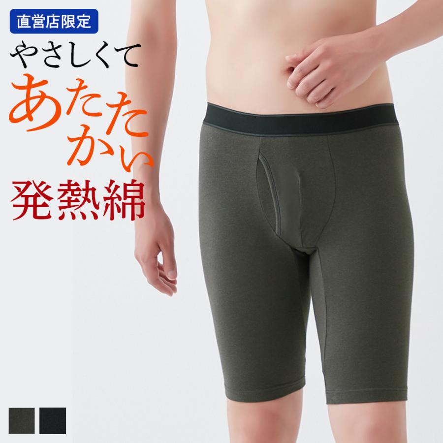 GUNZE（グンゼ） ボクサーパンツ ロング 前開き あったか 日本製 冬
