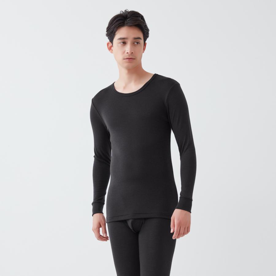 GUNZE（グンゼ） インナーシャツ 長袖 メリノウール チクチクしにくい