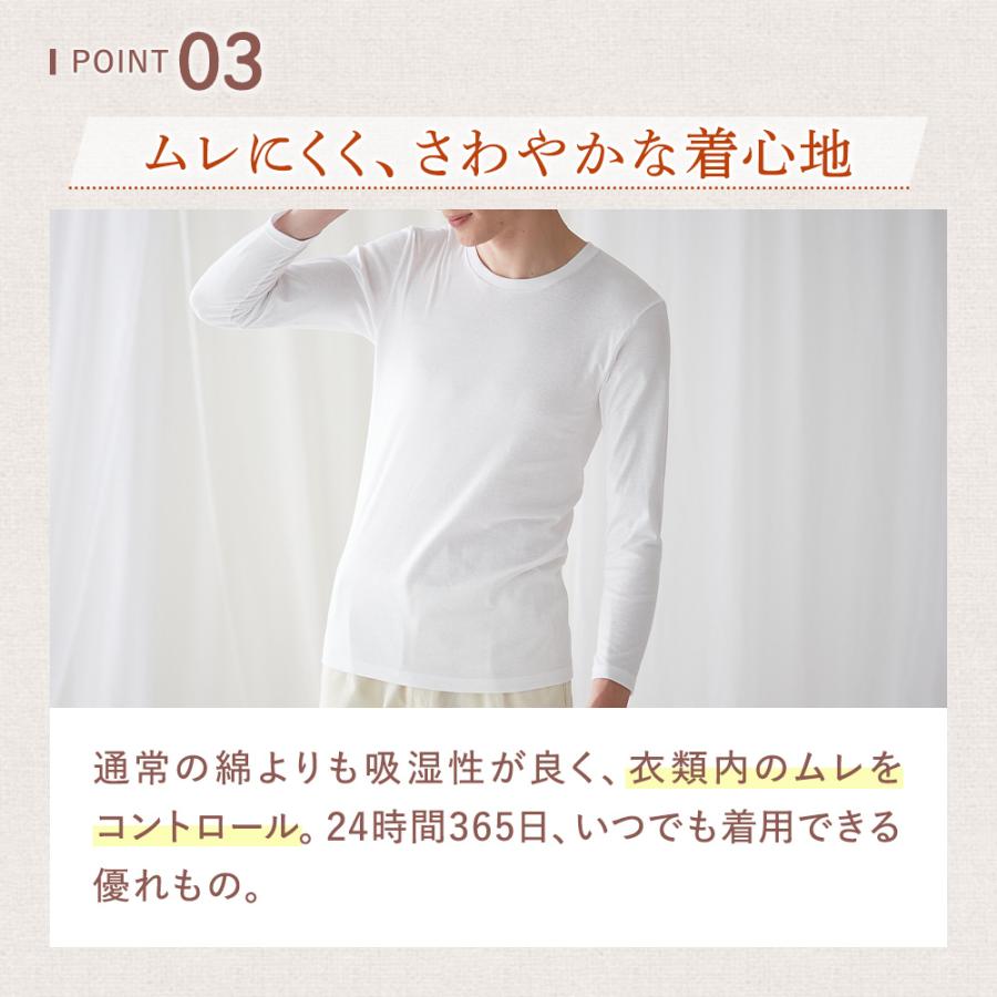 GUNZE（グンゼ） theGUNZE 直営店限定 長袖 インナー メンズ 綿100