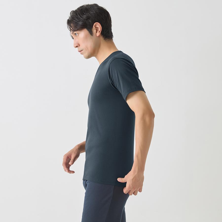 GUNZE（グンゼ） Vネック Tシャツ メンズ 春夏 日本製 綿100% 冷感綿