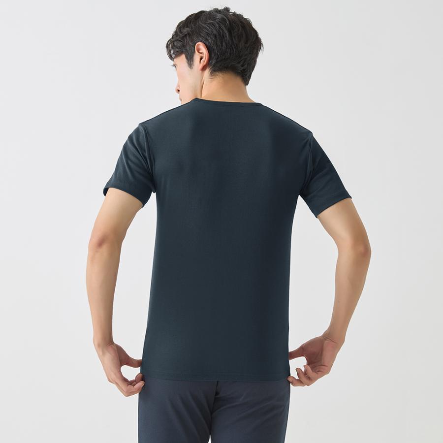GUNZE（グンゼ） Vネック Tシャツ メンズ 春夏 日本製 綿100% 冷感綿
