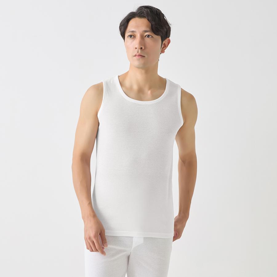 GUNZE（グンゼ） タンクトップ メンズ 春夏 日本製 綿100% 冷感綿 接触