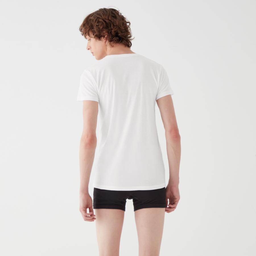PERSONSOUL Vague Top ネットガーゼ半透明インナーTシャツ GUNZE（グンゼ） ネット限定 クルーネックTシャツ 綿100％ メンズ
