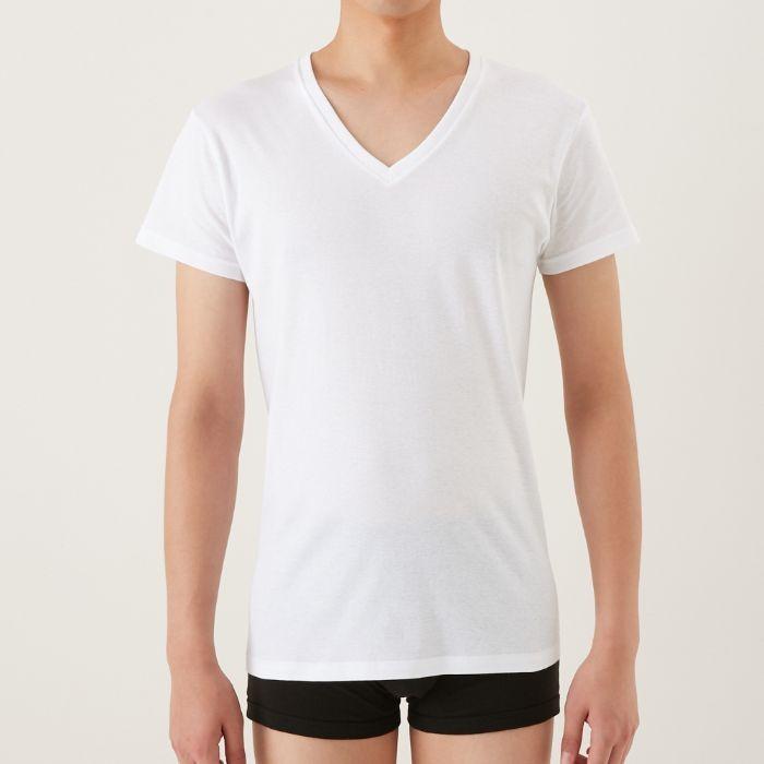 グンゼ インナー 半袖 メンズ 綿100% 肌着 Ｖネック Tシャツ the GUNZE BASIC ザ グンゼ ORGANIC CK9515 S-LL｜gunze｜05