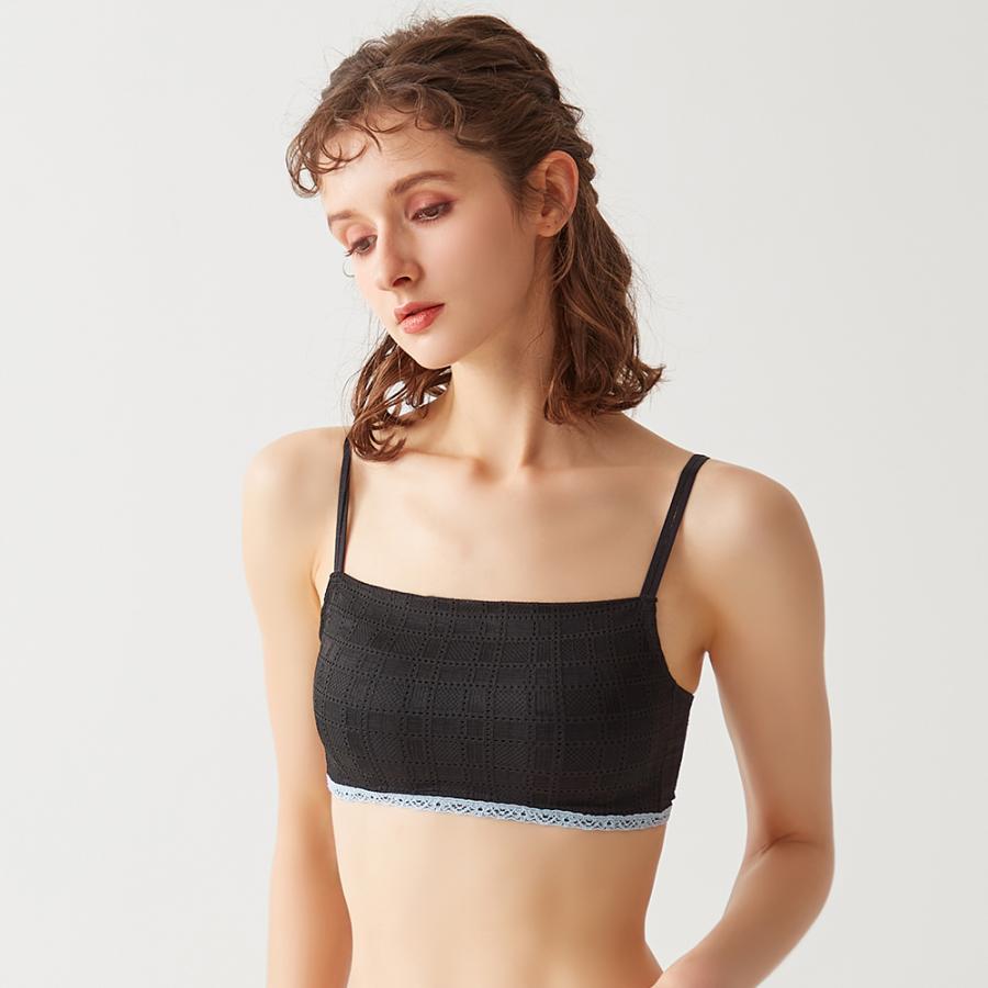 シフォンタンク値下げ 人気♡ブラック 大きいサイズ】裾シフォンタンクトップ(タンクトップ・キャミソール