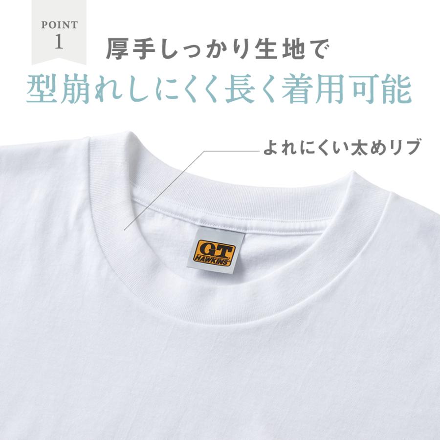 グンゼ GUNZE GTホーキンス 綿100% Ｔシャツ 2枚組 メンズ セット 半袖 丸首 天竺 紳士 カジュアル インナーシャツ G.T.HAWKINS｜gunze｜06