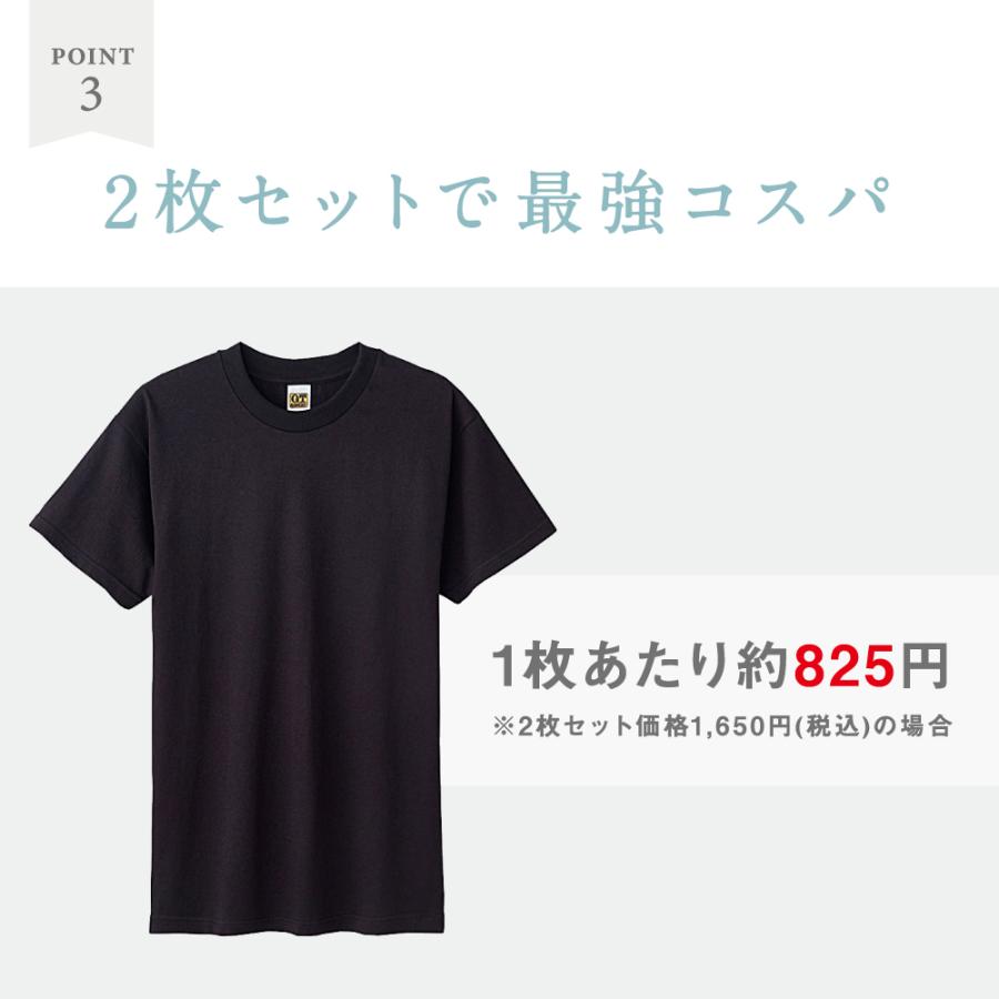 グンゼ GUNZE GTホーキンス 綿100% Ｔシャツ 2枚組 メンズ セット 半袖 丸首 天竺 紳士 カジュアル インナーシャツ G.T.HAWKINS｜gunze｜08