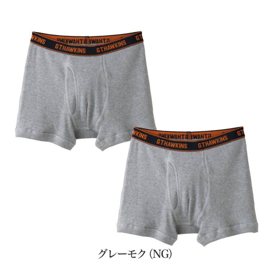 ホーキンス グンゼ ボクサーパンツ メンズ 前開き 綿100% セット 2枚組 アンダーウェア 下着 パンツ リブ G.T.HAWKINS｜gunze｜05