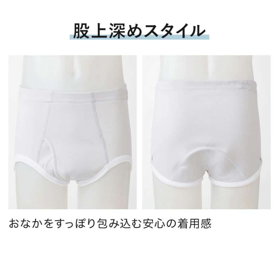 GUNZE（グンゼ） 介護肌着 ブリーフ パンツ 尿漏れ対応 前あき メンズ