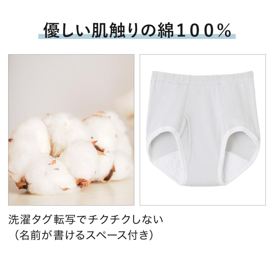 GUNZE（グンゼ） 介護肌着 ブリーフ パンツ 尿漏れ対応 前あき メンズ