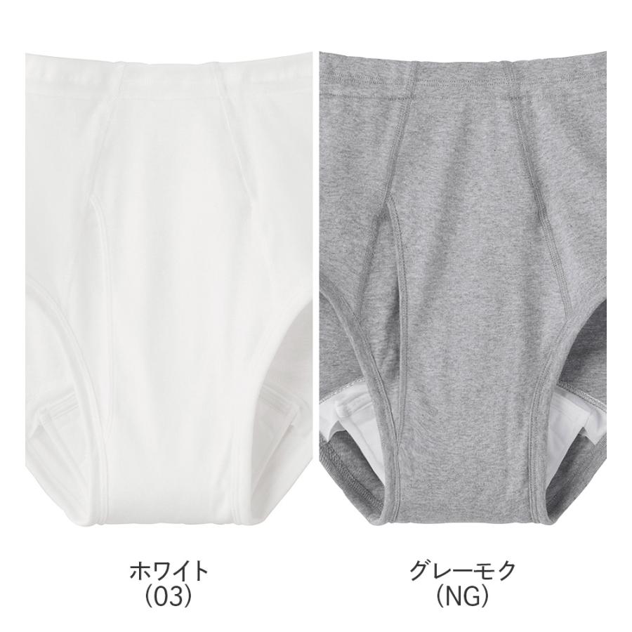 GUNZE（グンゼ） 介護肌着 ブリーフ パンツ 尿漏れ対応 前あき メンズ