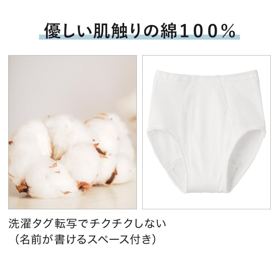 GUNZE（グンゼ） 介護肌着 ブリーフ パンツ 尿漏れ対応 前あき メンズ