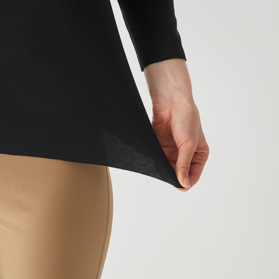 美品❤︎AKRIS punto長袖 透け透け オーバーブラウス インナー付 黒 KIREILABO グンゼ GUNZE キレイラボ ブラトップ 長袖インナーシャツ