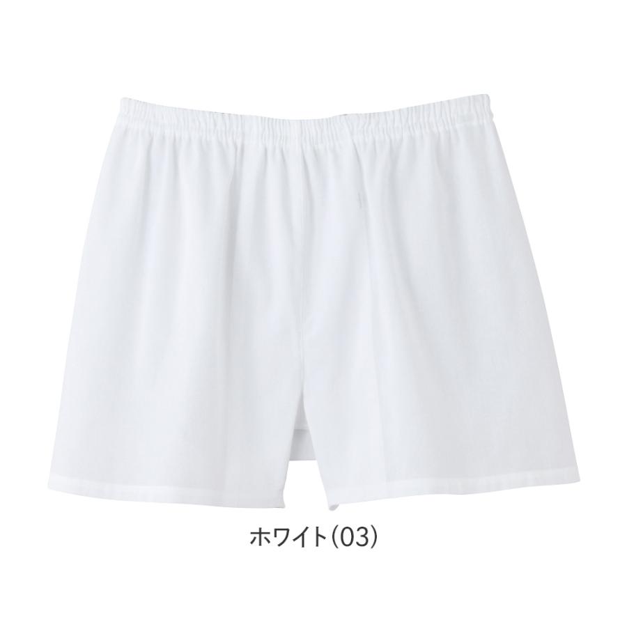 快適工房 グンゼ メンズ トランクス 春夏 綿100 クレープ 前閉じ 汗
