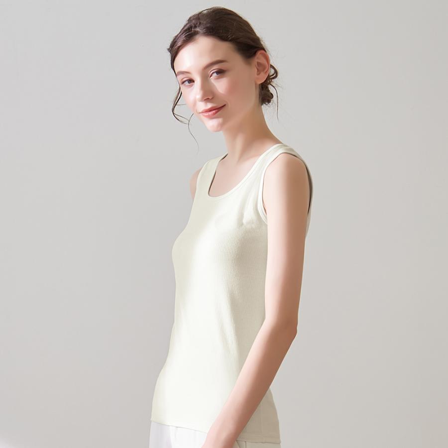 GUNZE（グンゼ） タンクトップ レディース 春夏 綿混 リブ 吸汗 速乾