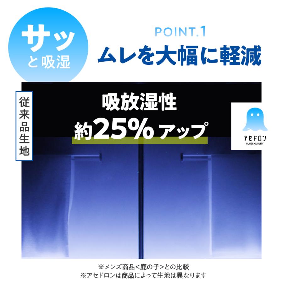 グンゼ GUNZE アセドロン タンクトップ レディース 春夏 汗ジミ防止 吸汗 速乾 消臭 女性 婦人 肌着 夏インナーシャツ 涼しい 下着 汗対策 MC0054P｜gunze｜10