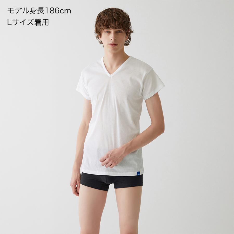 COOLMAGIC グンゼ VネックTシャツ 綿100% 男性 下着 インナー 肌着