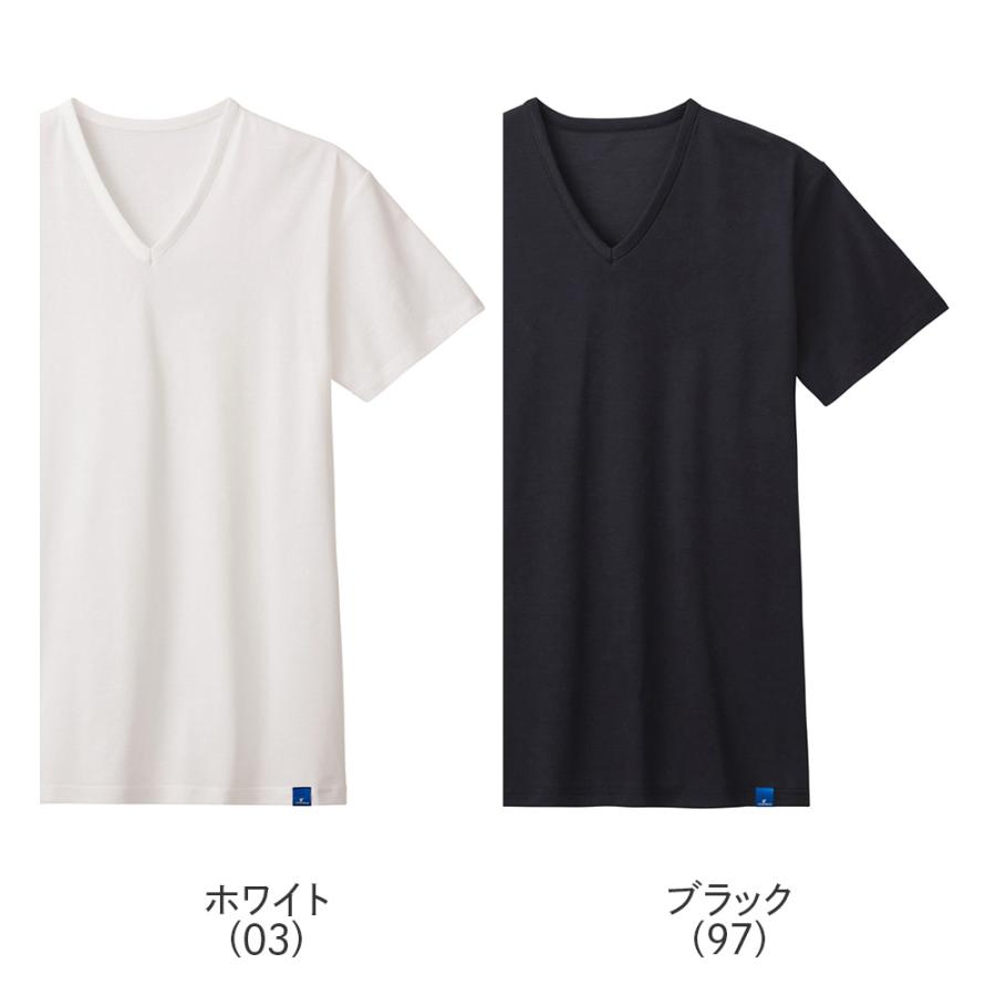 COOLMAGIC グンゼ Vネック インナー 男性 下着 肌着 Tシャツ メンズ 春