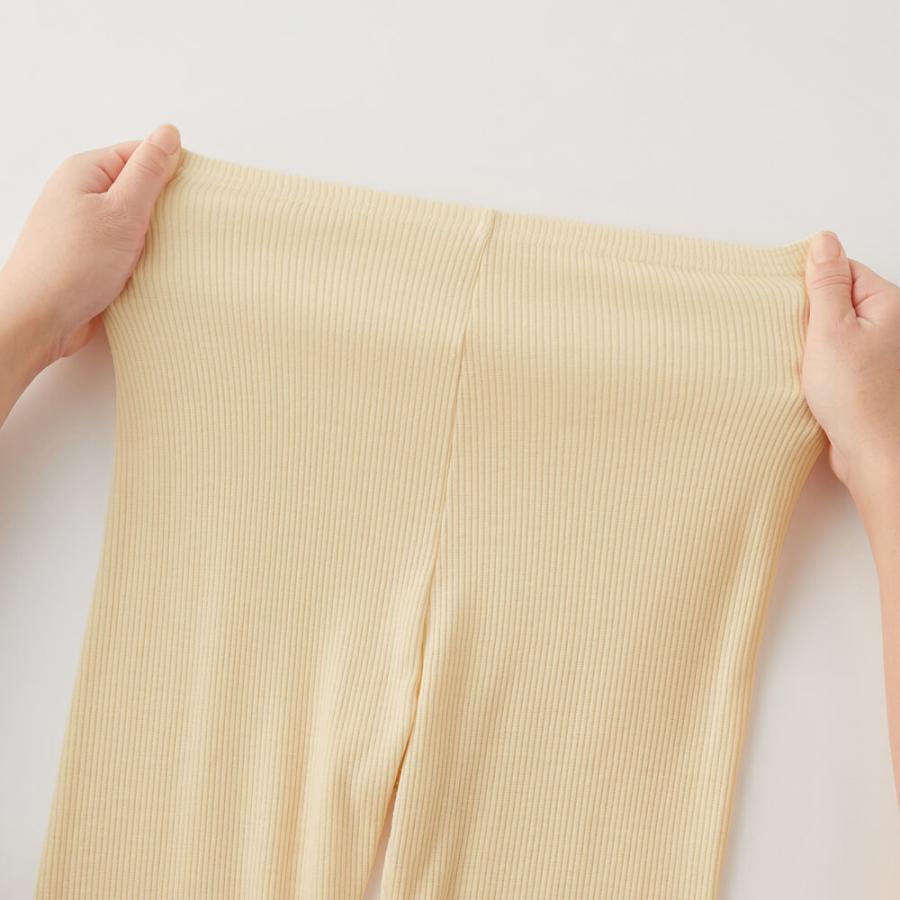 HOTMAGIC グンゼ レギンス 秋冬 婦人 リブ リブレギンス 綿混 肌側綿