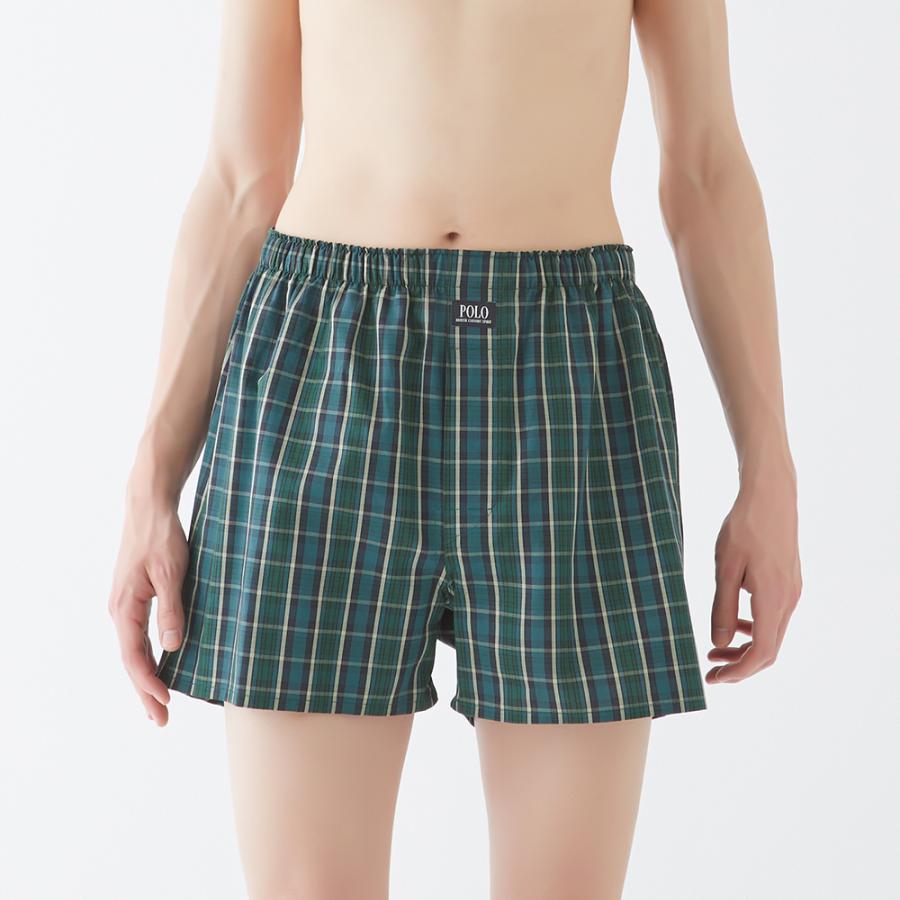 POLO BCS トランクス メンズ 年間 綿100% 前開き チェック 柄 POLO BCS トランクス メンズ 年間 綿100% 前開き チェック 柄
