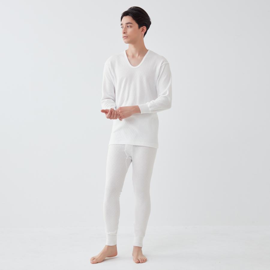 GUNZE グンゼ 2枚組 保温肌着 長ズボン下 前あき メンズ 紳士