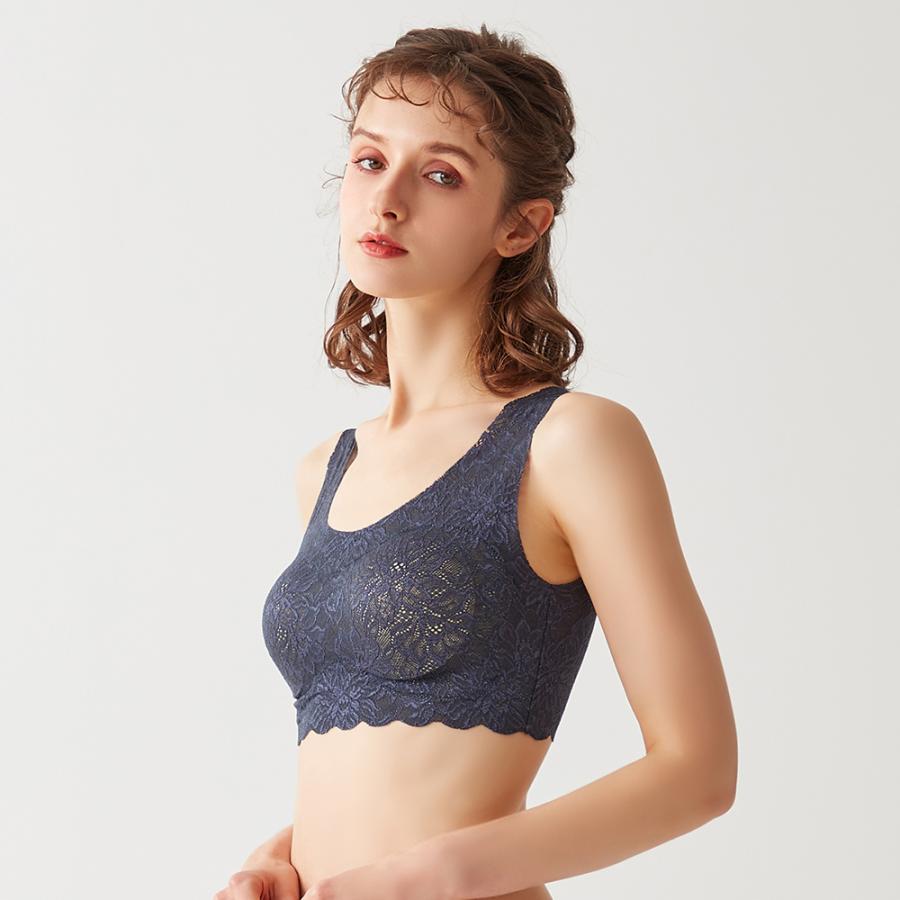 Tuche グンゼ ハーフトップ ノンワイヤーブラ レディース レース