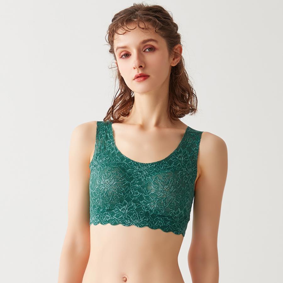 Tuche グンゼ ハーフトップ ノンワイヤーブラ レディース レース