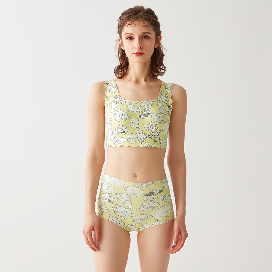 T ナイトブラ2枚セット ナイトブラキャミソール フィットタイプ&ショートパンツ セットアップ