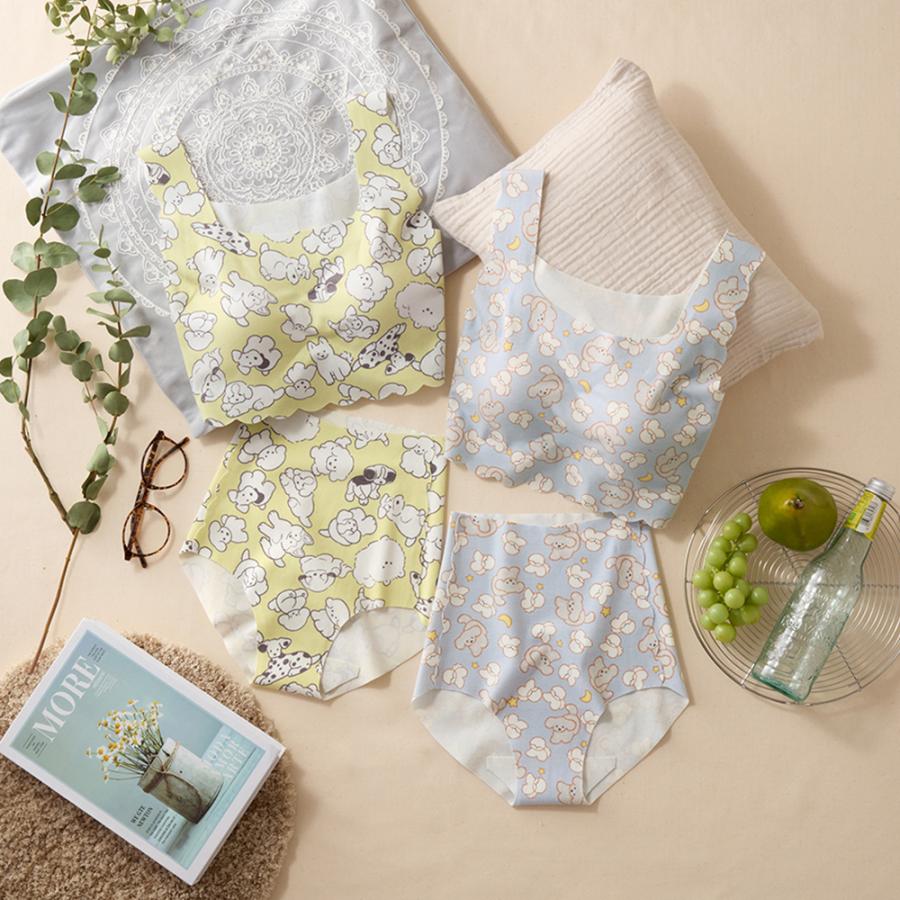 T ナイトブラ2枚セット ナイトブラキャミソール フィットタイプ&ショートパンツ セットアップ