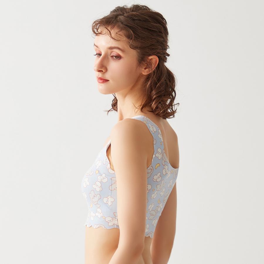 Tuche グンゼ ナイトブラ 夜用ブラ 綿 寝る時ブラ シームレス コットン