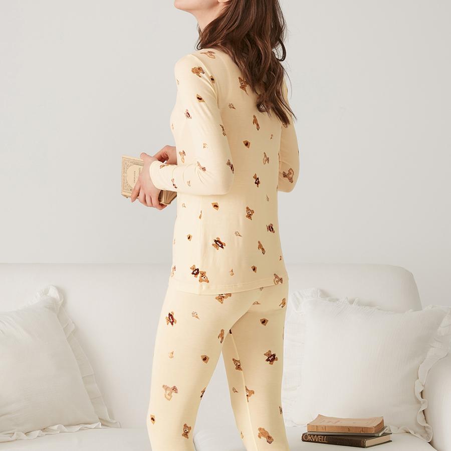 Tuche グンゼ ナイトブラパジャマ ブラ付き 上下セット ルームウェア