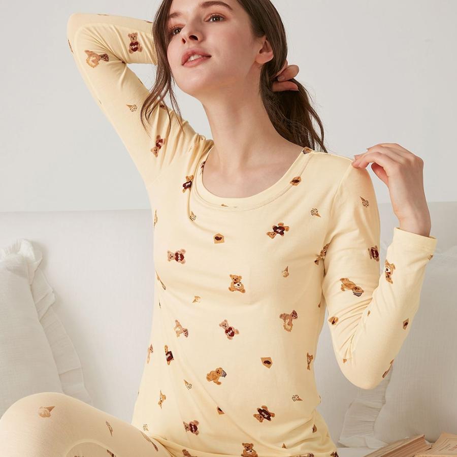 Tuche グンゼ ナイトブラパジャマ ブラ付き 上下セット ルームウェア