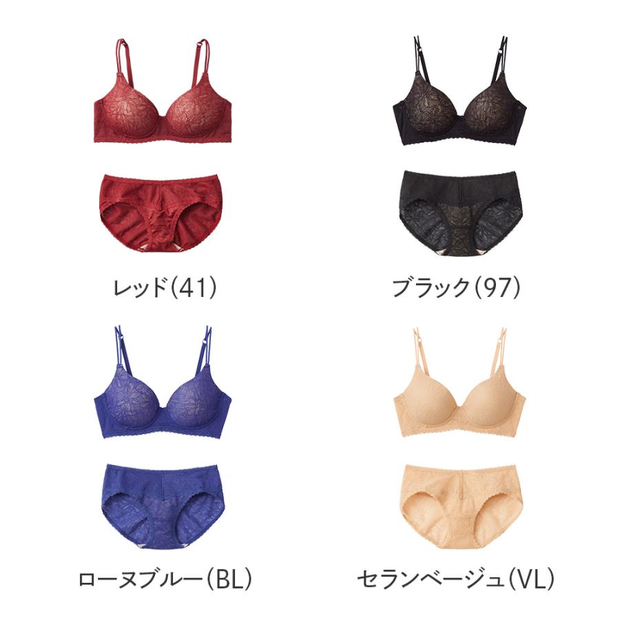 Tuche グンゼ GUNZE トゥシェ ノンワイヤーブラジャー 上下セット