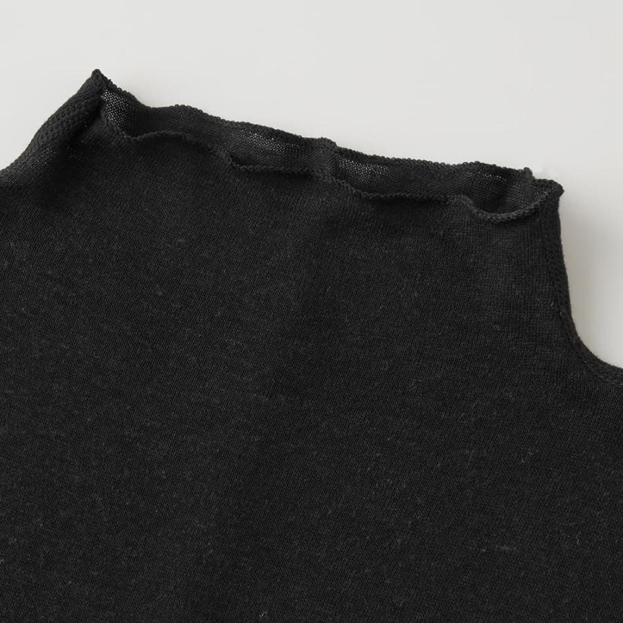 グンゼ シアートップス 半袖 ハイネック レディース リネン レーヨン おしゃれ かわいい キレイめ 透け 重ね着 レイヤード トゥシェ GUNZE TC7352 M L | Tuche | 04