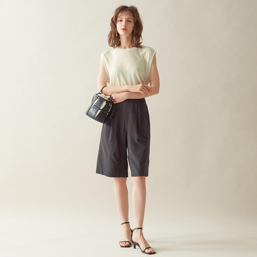 Tuche グンゼ シアートップス ノースリーブ レディース リネン