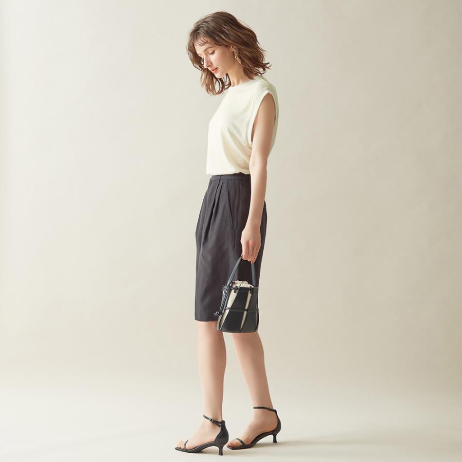 Tuche グンゼ シアートップス ノースリーブ レディース リネン
