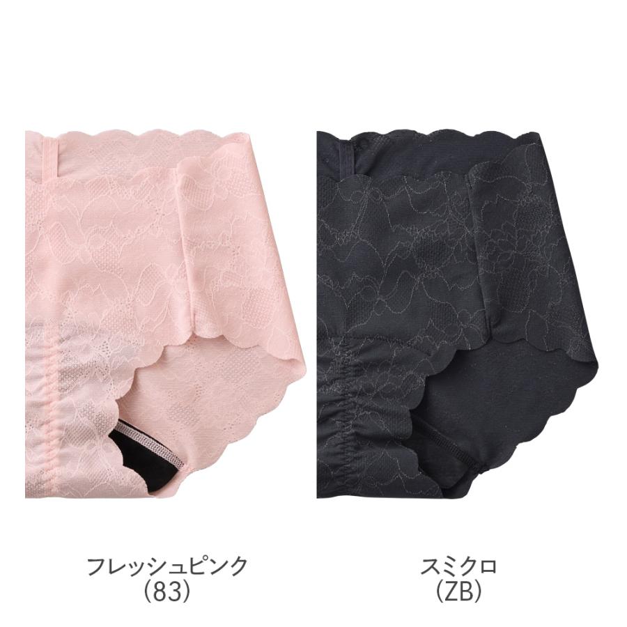 GUNZE（グンゼ） サニタリーショーツ レディース レース ゴムなし