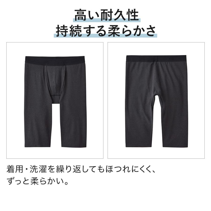 YG グンゼ ロングボクサーパンツ 前あき 男性下着 メンズ カットオフ