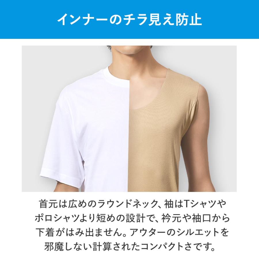 GUNZE（グンゼ） in.T インティー 袖なし メンズ 男性下着 Tシャツ専用