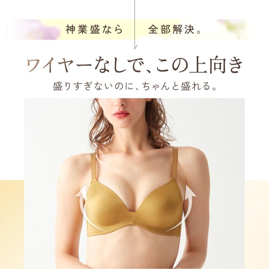Tuche グンゼ ブラジャーノンワイヤー 盛れる ブラ 透けない 響き