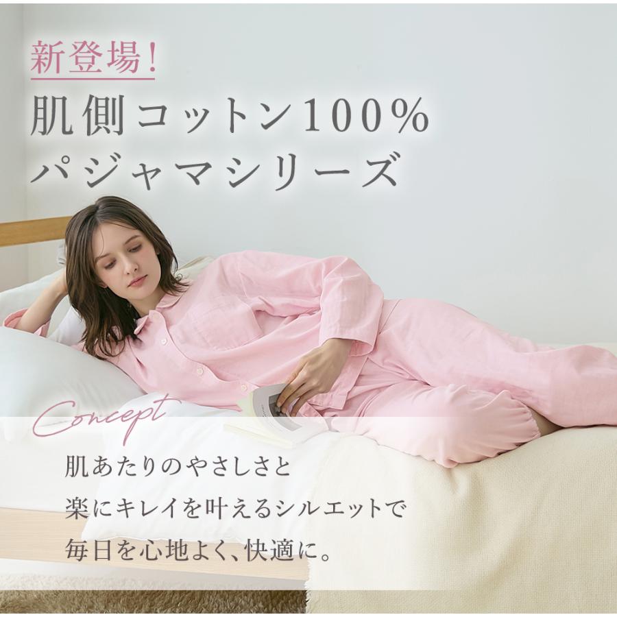 KIREILABO グンゼ パジャマ レディース キレイラボ 綿100% Fitte 天竺
