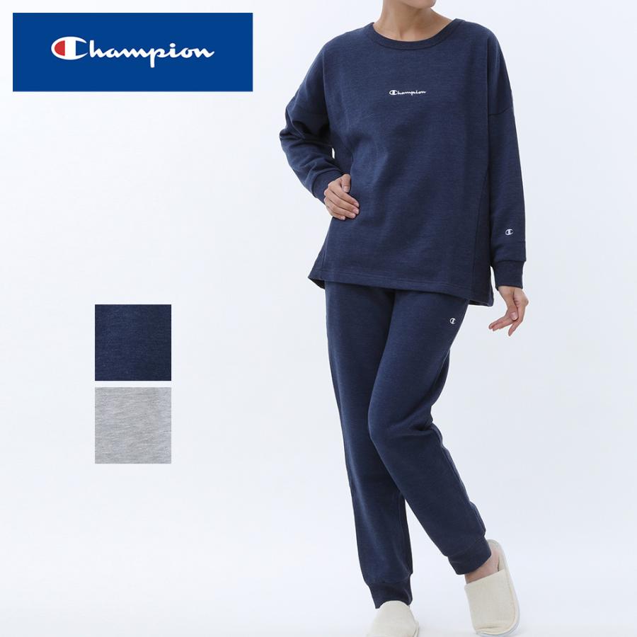 チャンピオン パジャマ ルームウェア レディース 秋冬 セットアップ 長袖長パンツ 綿混 裏起毛 ポケット付き M L Gunze グンゼ Ol8170 グンゼpaypayモール店 通販 Paypayモール