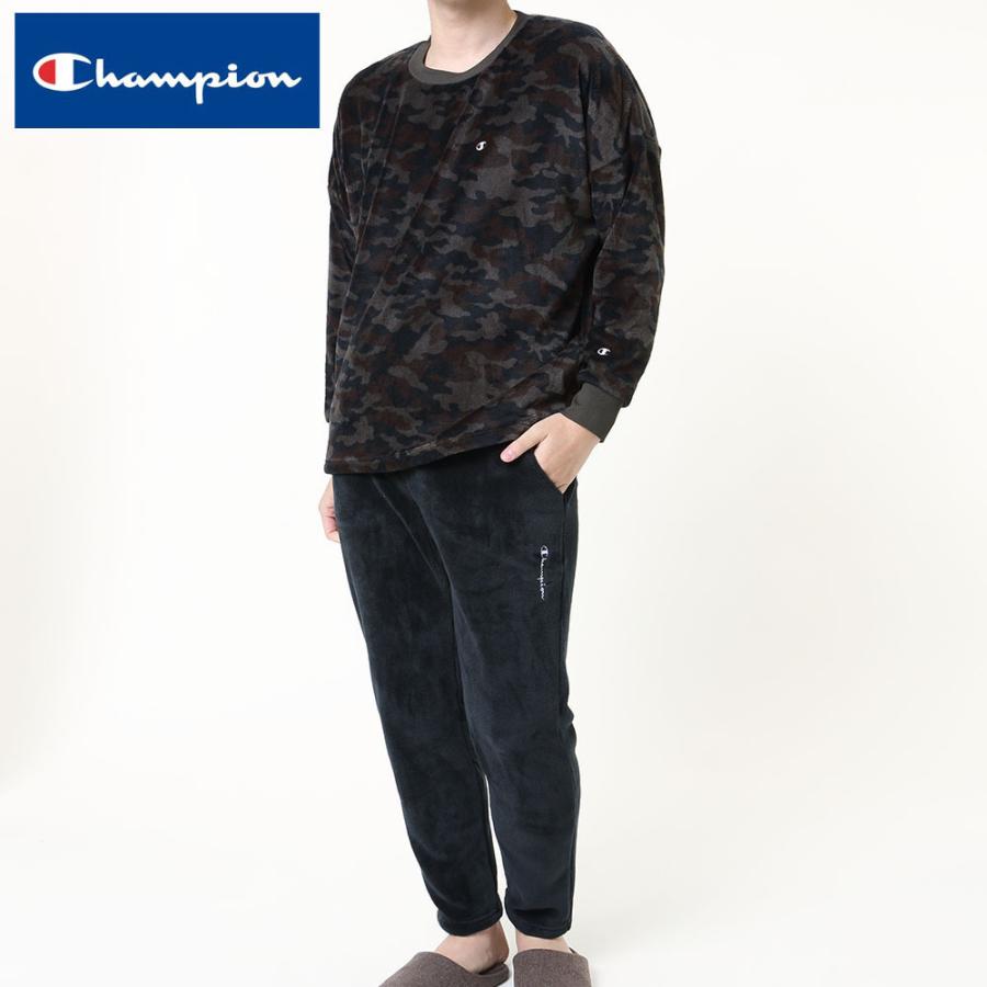 ルームウェア メンズ 冬 もこもこ Champion チャンピオン セットアップ 長袖長パンツボア 上下 セット カモフラ スウェット 暖か Om8140 M Ll Gunze グンゼ グンゼpaypayモール店 通販 Paypayモール