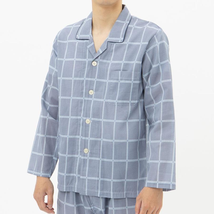 偉大なアウトレット グンゼ パジャマ 長パンツ 長袖 綿 メンズ 春夏 GUNZE 吸汗速乾 メッシュ 下着、靴下、部屋着 アウトレット セール グンゼ 綿100% クレープ パジャマ 8分袖8分丈パンツ メンズ 春夏 やさしい サラサラ 腰ゴム取替可 ポケット付き 前あき 前開き M〜L SF2123 グンゼこだわりパジャマ GUNZE35