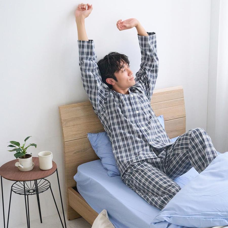 GUNZE（グンゼ） パジャマ メンズ 長袖 長パンツ ナイトウェア 快眠 脇