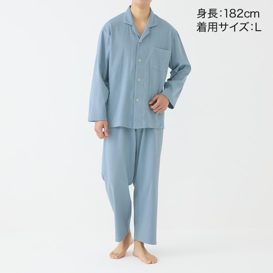 GUNZE（グンゼ） パジャマ メンズ 長袖 綿100 脇縫い目無し 紳士 男性