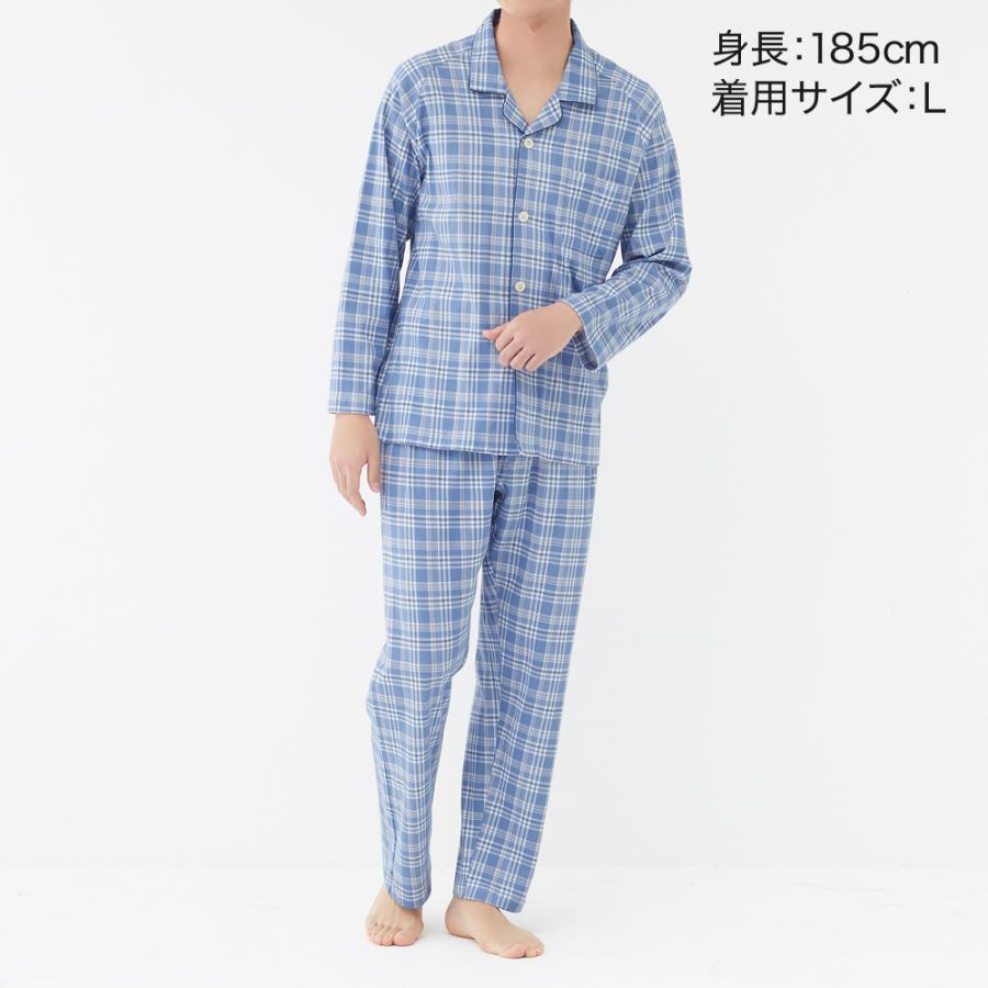 GUNZE（グンゼ） パジャマ メンズ 長袖長パンツ スムース 綿100