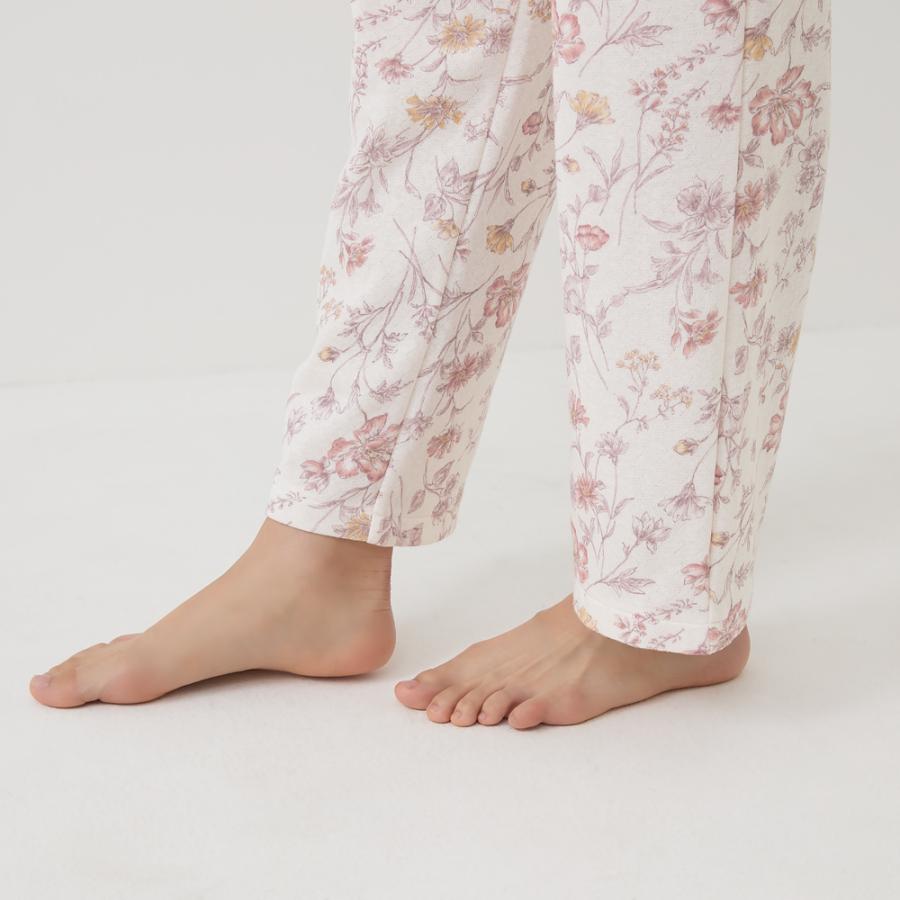 GUNZE（グンゼ） パジャマ レディース 綿混 長袖 長パンツ 背中保温